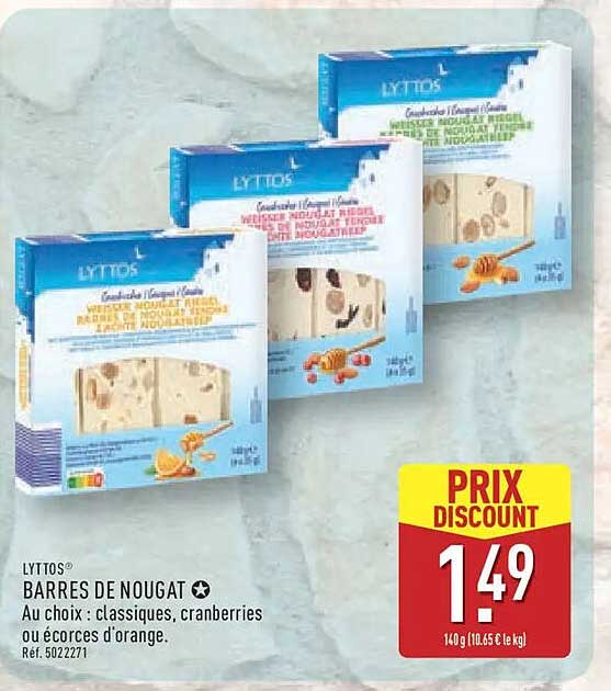 BARRES DE NOUGAT