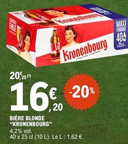BIÈRE BLONDE “KRONENBOURG”