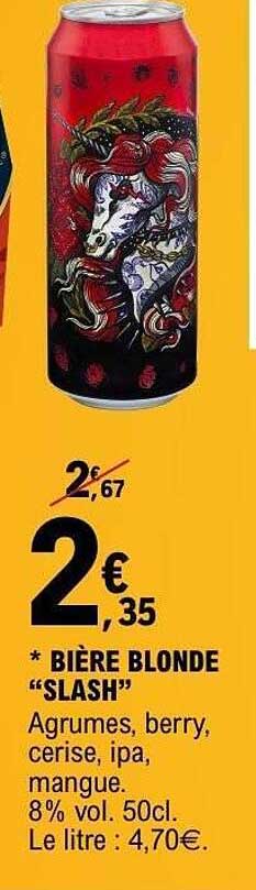 BIÈRE BLONDE “SLASH”