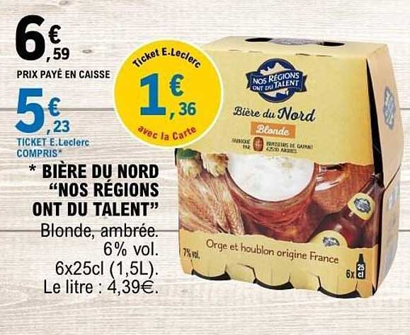 BIÈRE DU NORD “NOS RÉGIONS ONT DU TALENT”