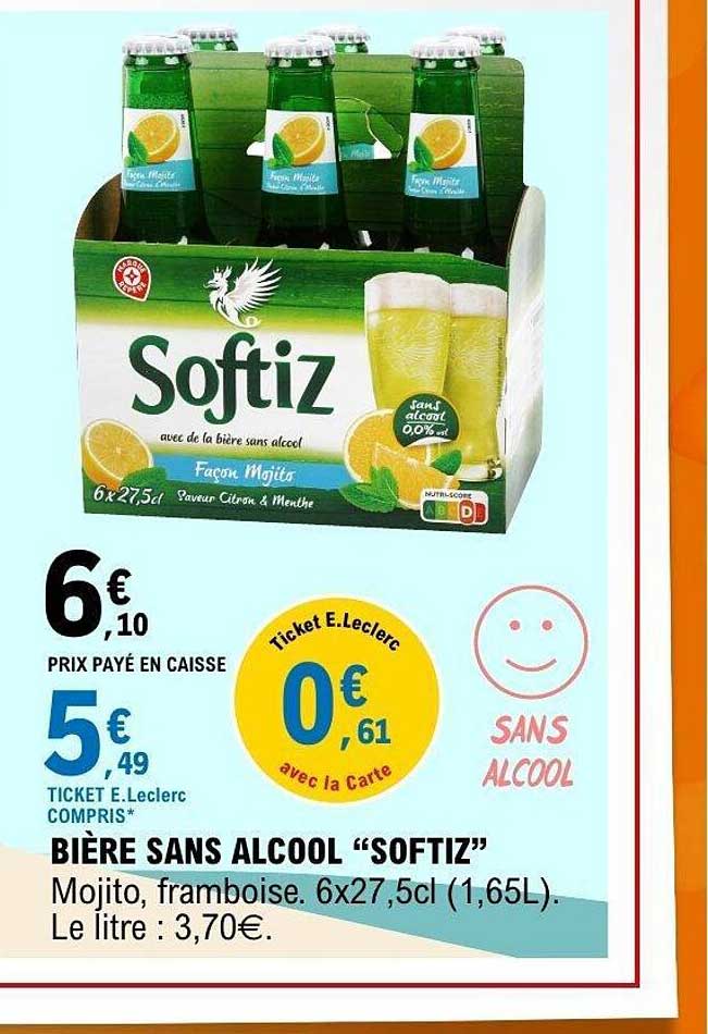 BIÈRE SANS ALCOOL “SOFTIZ”