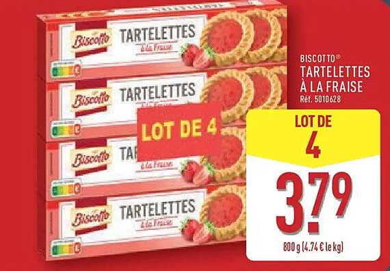 BISCOTTO® TARTELETTES À LA FRAISE