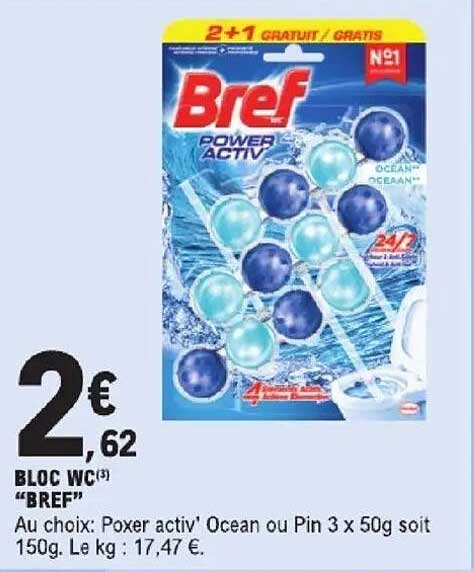 BLOC WC(3) “BREF”