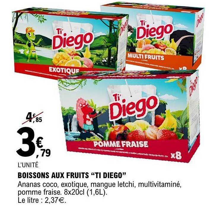 BOISSONS AUX FRUITS “TI DIEGO”