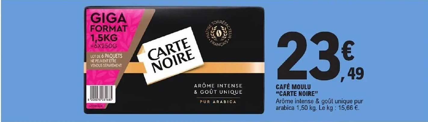 CAFÉ MOULU "CARTE NOIRE"