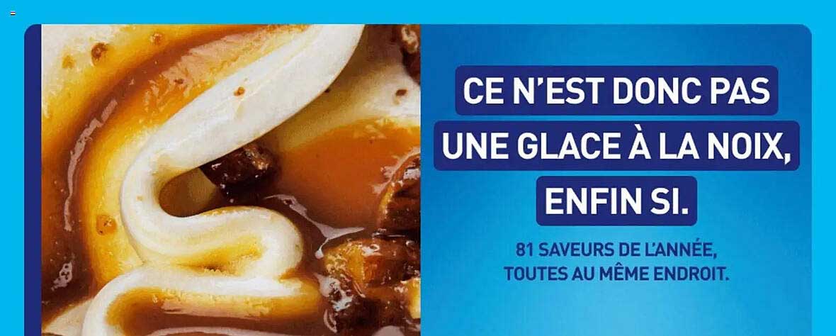 CE N'EST DONC PAS UNE GLACE À LA NOIX, ENFIN SI.