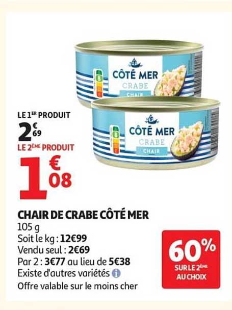 CHAIR DE CRABE CÔTÉ MER