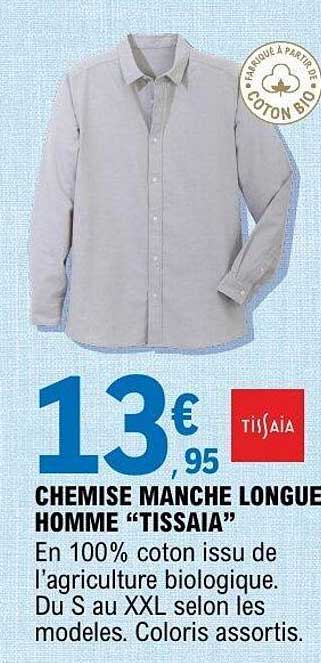CHEMISE MANCHE LONGUE HOMME “TISSAIA”