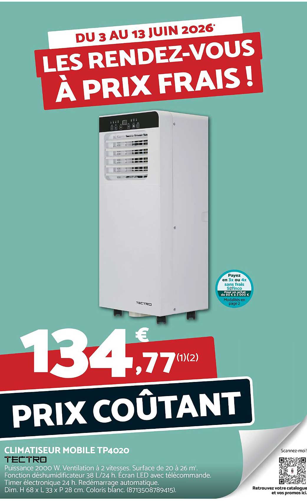 CLIMATISEUR MOBILE TP4020