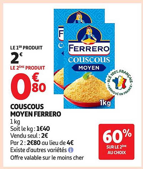 COUSCOUS MOYEN FERRERO