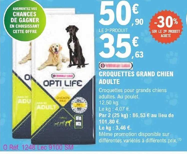 CROQUETTES GRAND CHIEN ADULTE