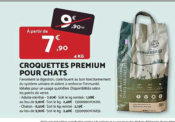 CROQUETTES PREMIUM POUR CHATS