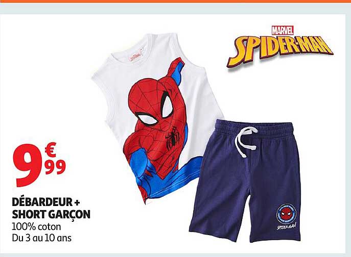 DÉBARDEUR + SHORT GARÇON