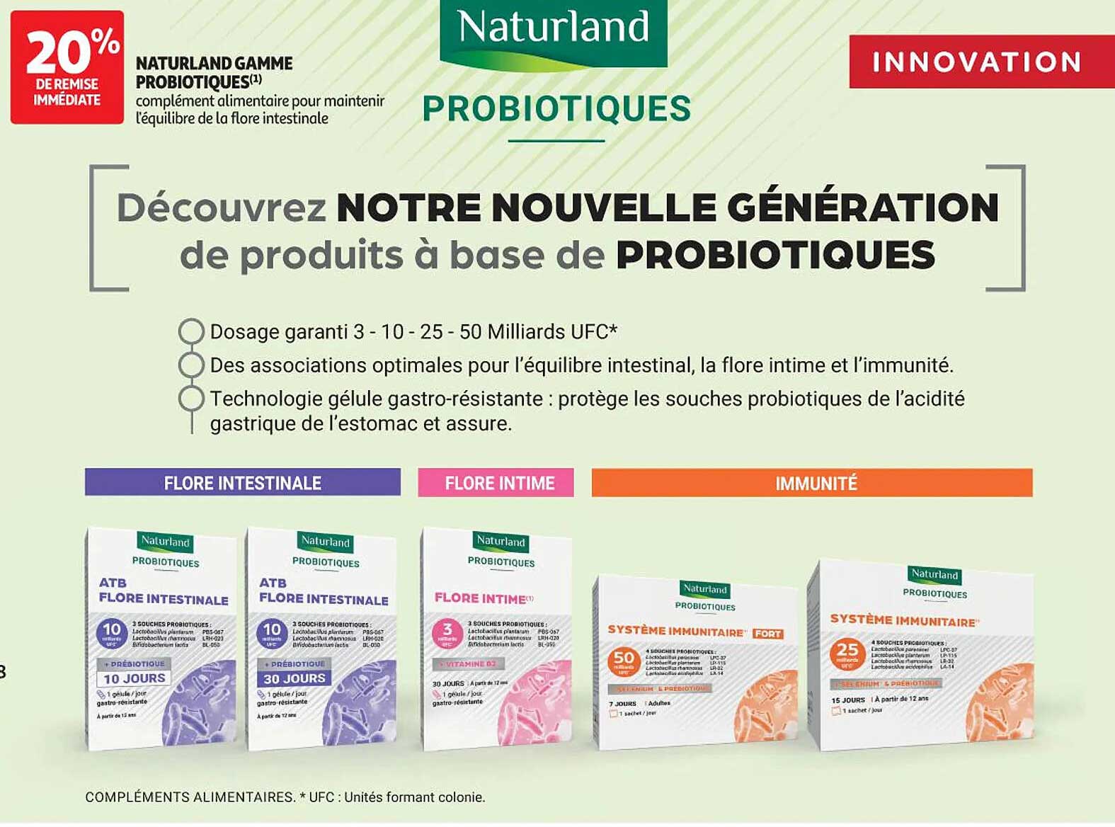 Découvrez notre nouvelle génération de produits à base de PROBIOTIQUES