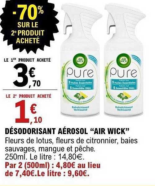 DÉSODORISANT AÉROSOL “AIR WICK”