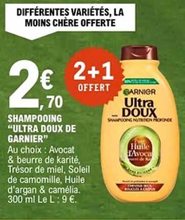 DIFFÉRENTES VARIÉTÉS, LA MOINS CHÈRE OFFERTE