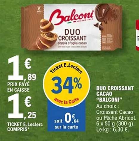 DUO CROISSANT CACAO “BALCONI”