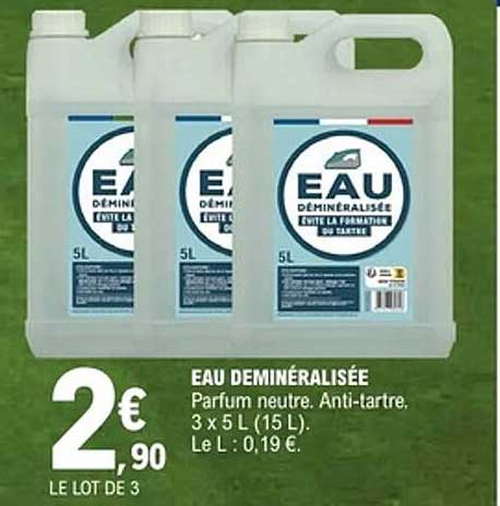 EAU DÉMINÉRALISÉE