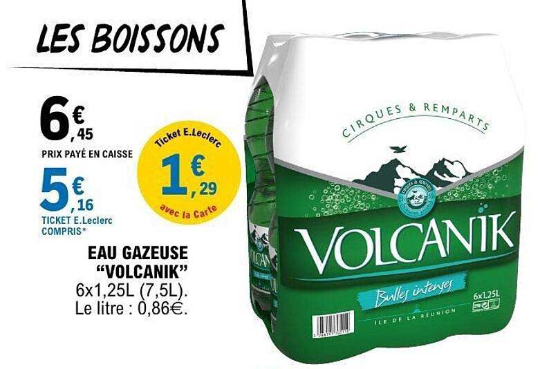 EAU GAZEUSE "VOLCANIK"