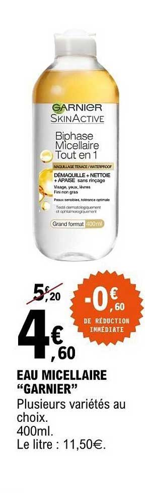 EAU MICELLAIRE “GARNIER”