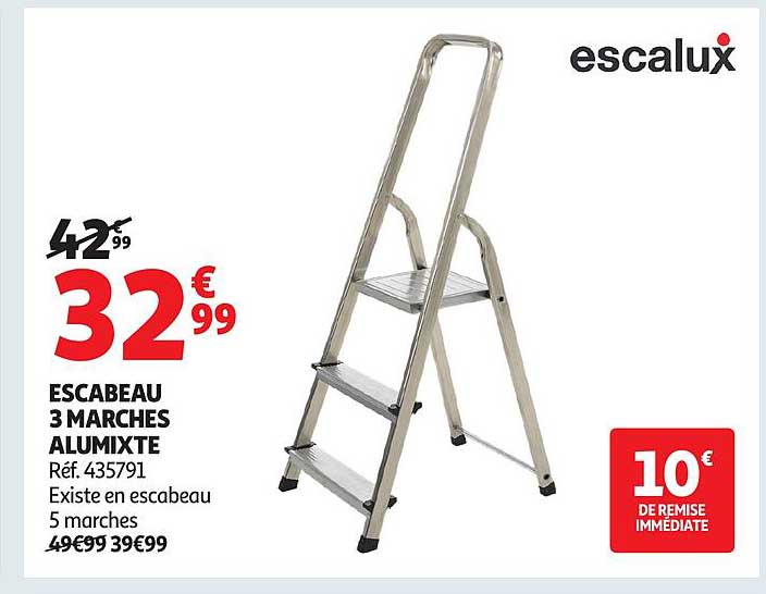 ESCABEAU 3 MARCHES ALUMIXTE