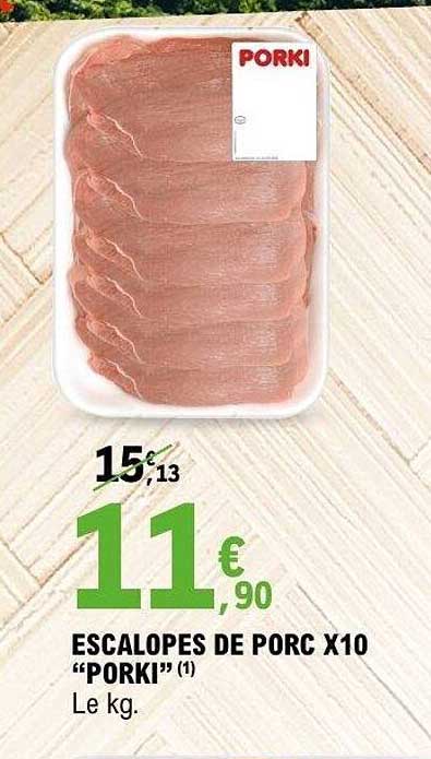ESCALOPES DE PORC X10 “PORKI” (1)