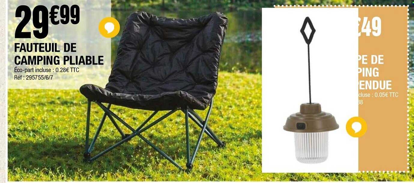 FAUTEUIL DE CAMPING PLIABLE