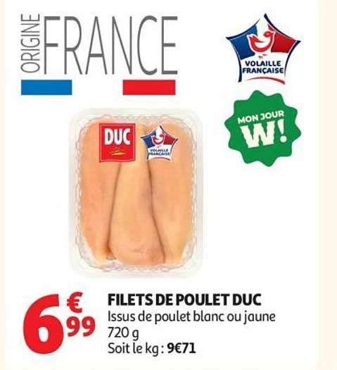 FILETS DE POULET DUC