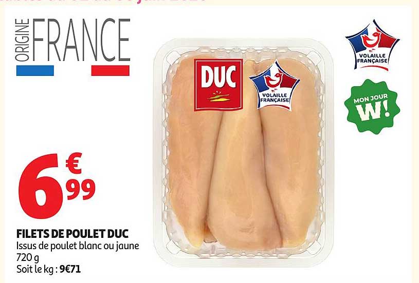 FILETS DE POULET DUC