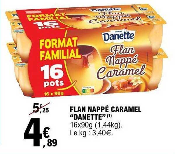 FLAN NAPPÉ CARAMEL “DANETTE”