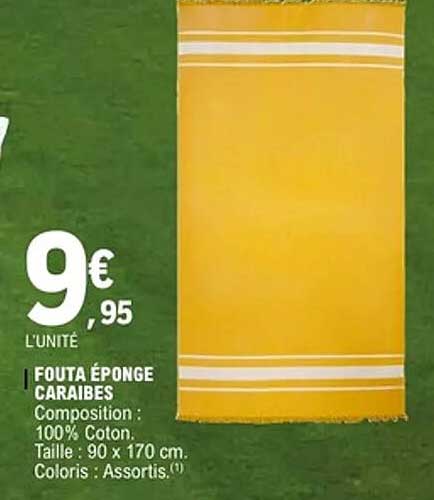 FOUTA ÉPONGE CARAIBES