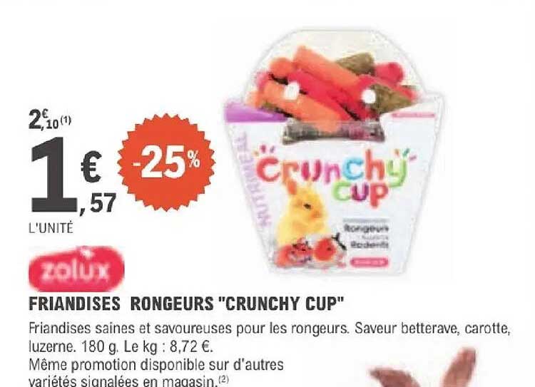 FRIANDISES RONGEURS "CRUNCHY CUP"