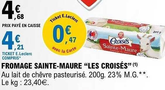FROMAGE SAINTE-MAURE “LES CROISÉS”