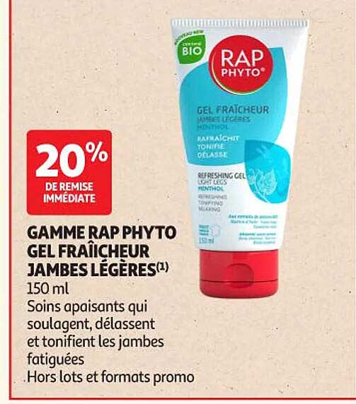 GAMME RAP PHYTO GEL FRAÎCHEUR JAMBES LÉGÈRES(1) 150 ml