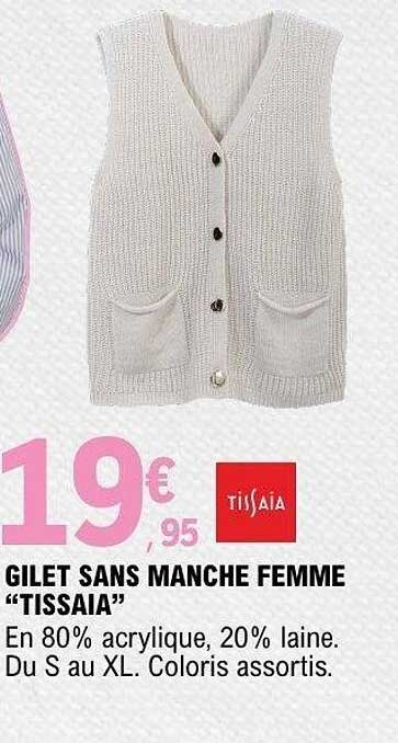 GILET SANS MANCHE FEMME “TISSAIA”