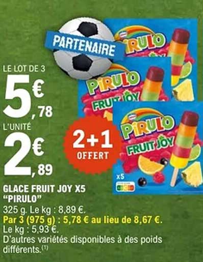 GLACE FRUIT JOY X5 “PIRULO”
