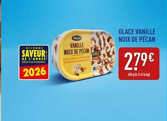 GLACE VANILLE NOIX DE PÉCAN