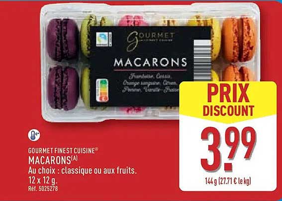GOURMET FINEST CUISINE® MACARONS(A)
