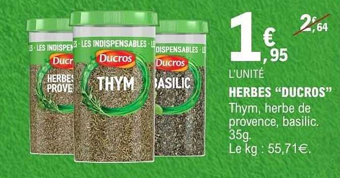 HERBES "DUCROS"