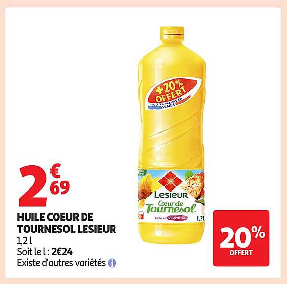 HUILE COEUR DE TOURNESOL LESIEUR