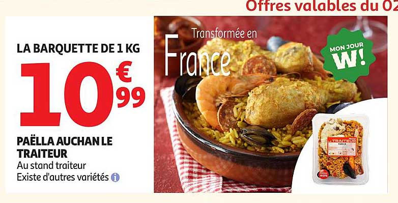 LA BARQUETTE DE 1 KG