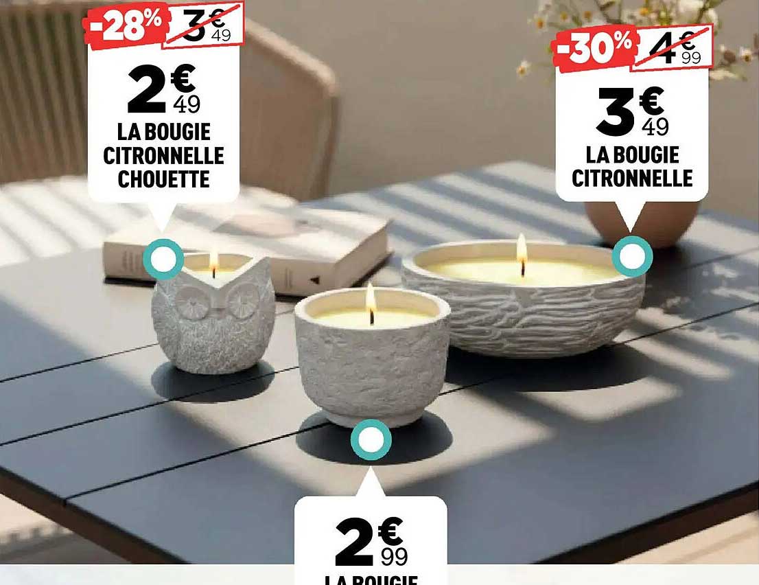 LA BOUGIE CITRONNELLE CHOUETTE