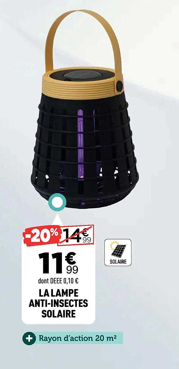 LA LAMPE ANTI-INSECTES SOLAIRE