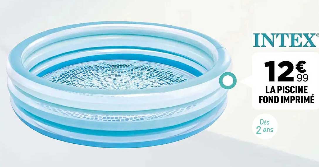 LA PISCINE FOND IMPRIMÉ