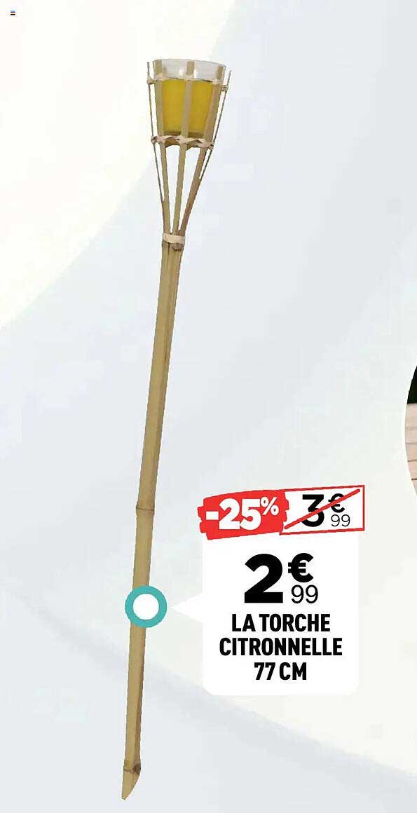LA TORCHE CITRONNELLE 77 CM