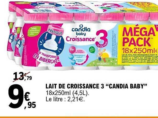 LAIT DE CROISSANCE 3 “CANDIA BABY”