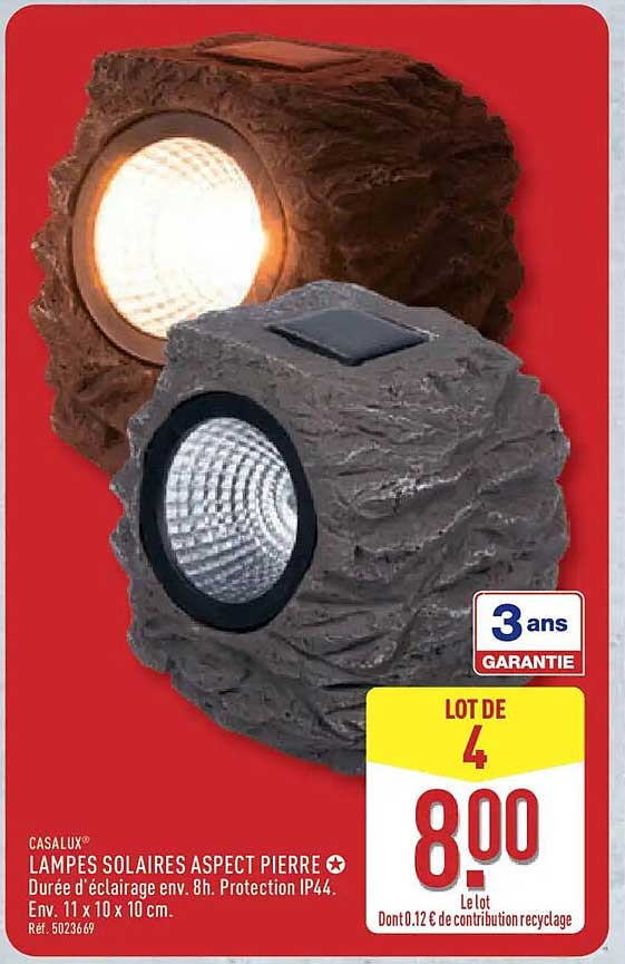 LAMPES SOLAIRES ASPECT PIERRE