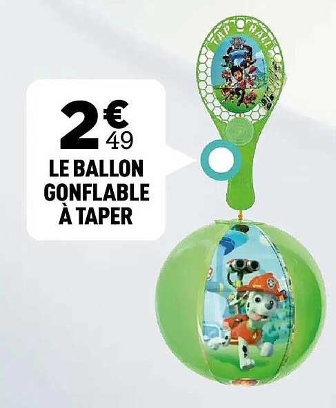 LE BALLON GONFLABLE À TAPER