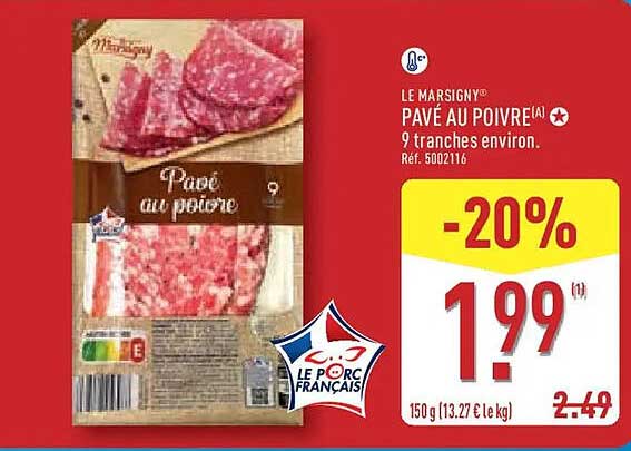 LE MARSIGNY® PAVÉ AU POIVRE