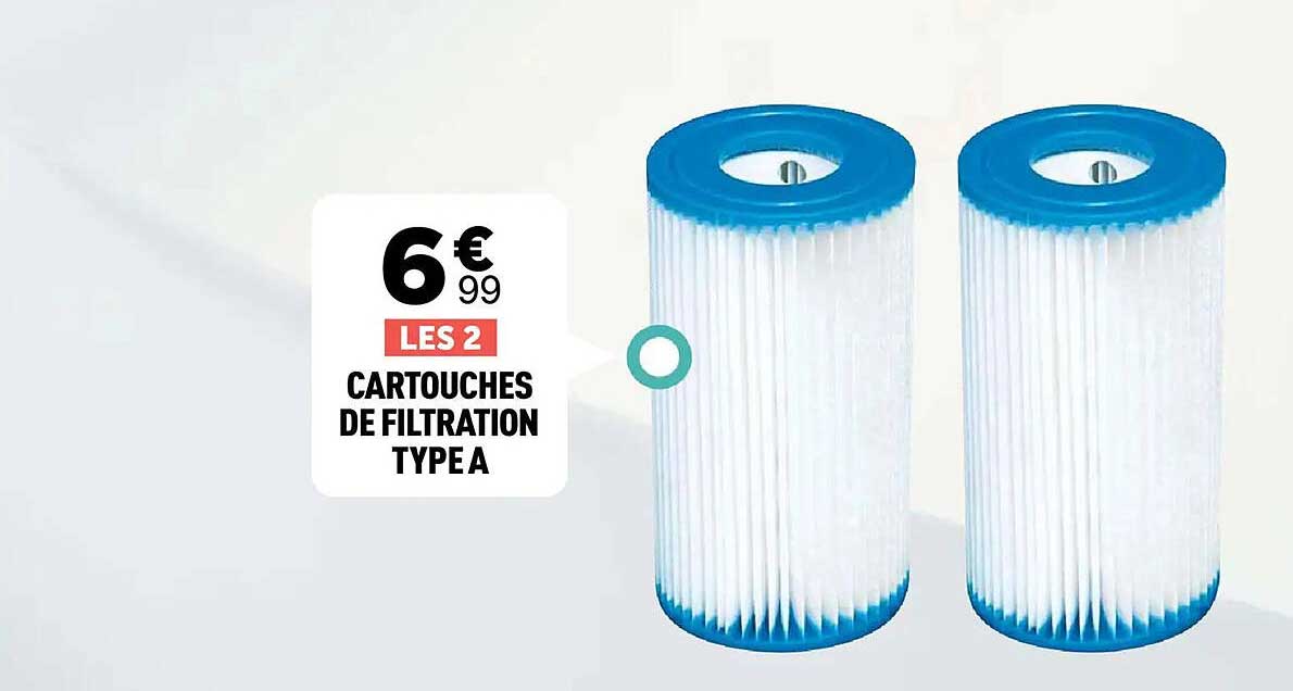 LES 2 CARTOUCHES DE FILTRATION TYPE A